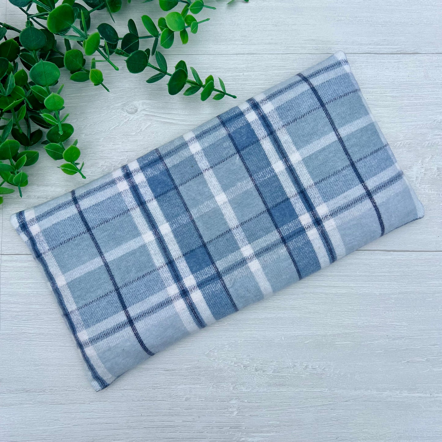 Light Blue & White Plaid Original Microwave Heating Pad for Everyday Comfort | CrystalxClear Collection