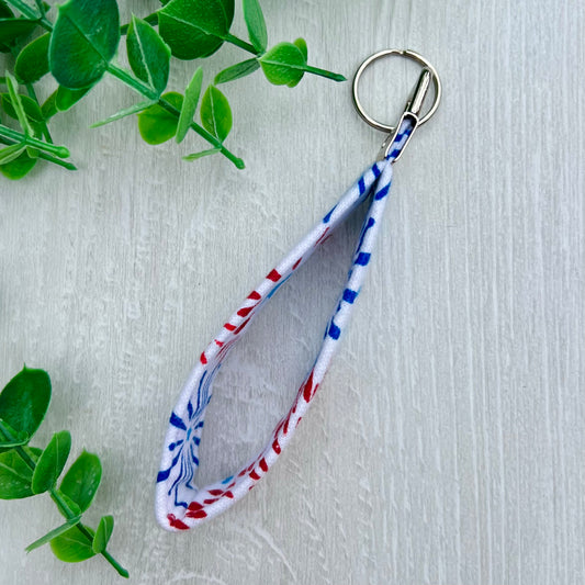 Patriotic Fireworks - Fabric Keychain Handle