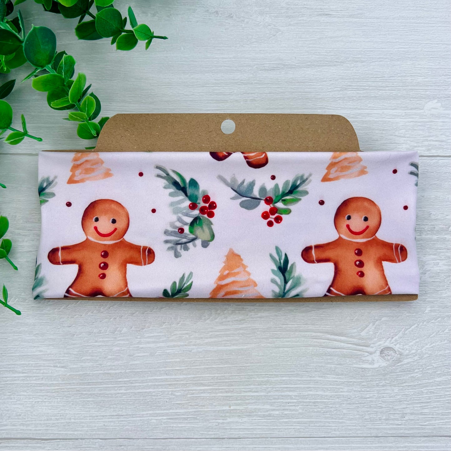 Holiday Gingerbread Twist Knot Headband