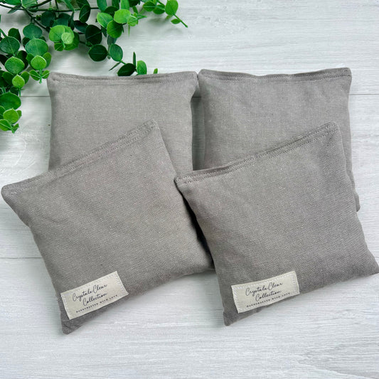 Gray Corn-Filled Cornhole Bags