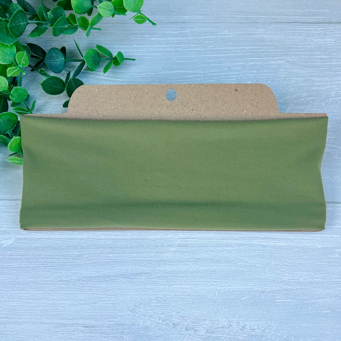 Solid Olive Green Twist Knot Headband