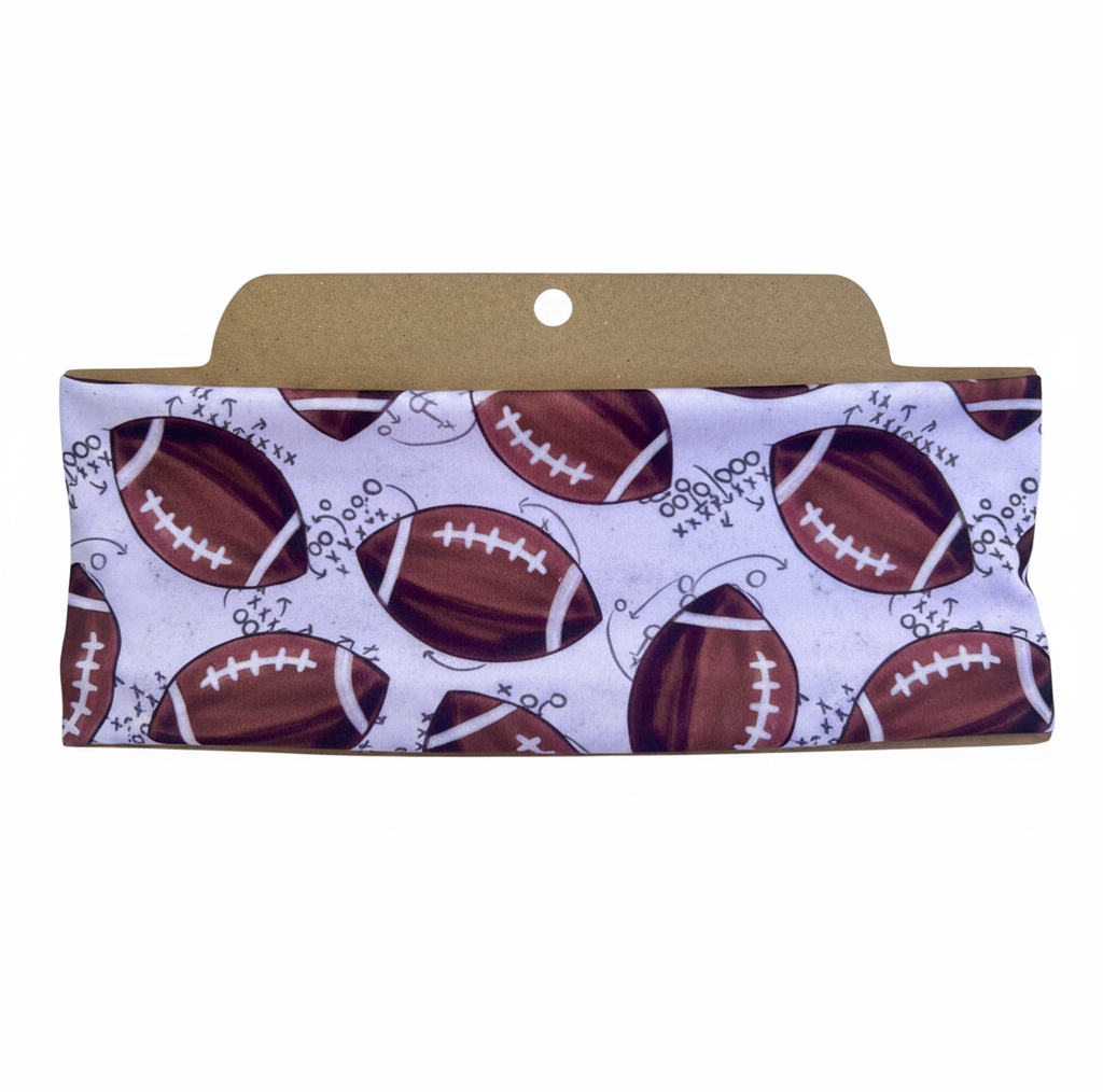 Football Plays Soft Stretch Twist Knot Headband | CrystalxClear Collection