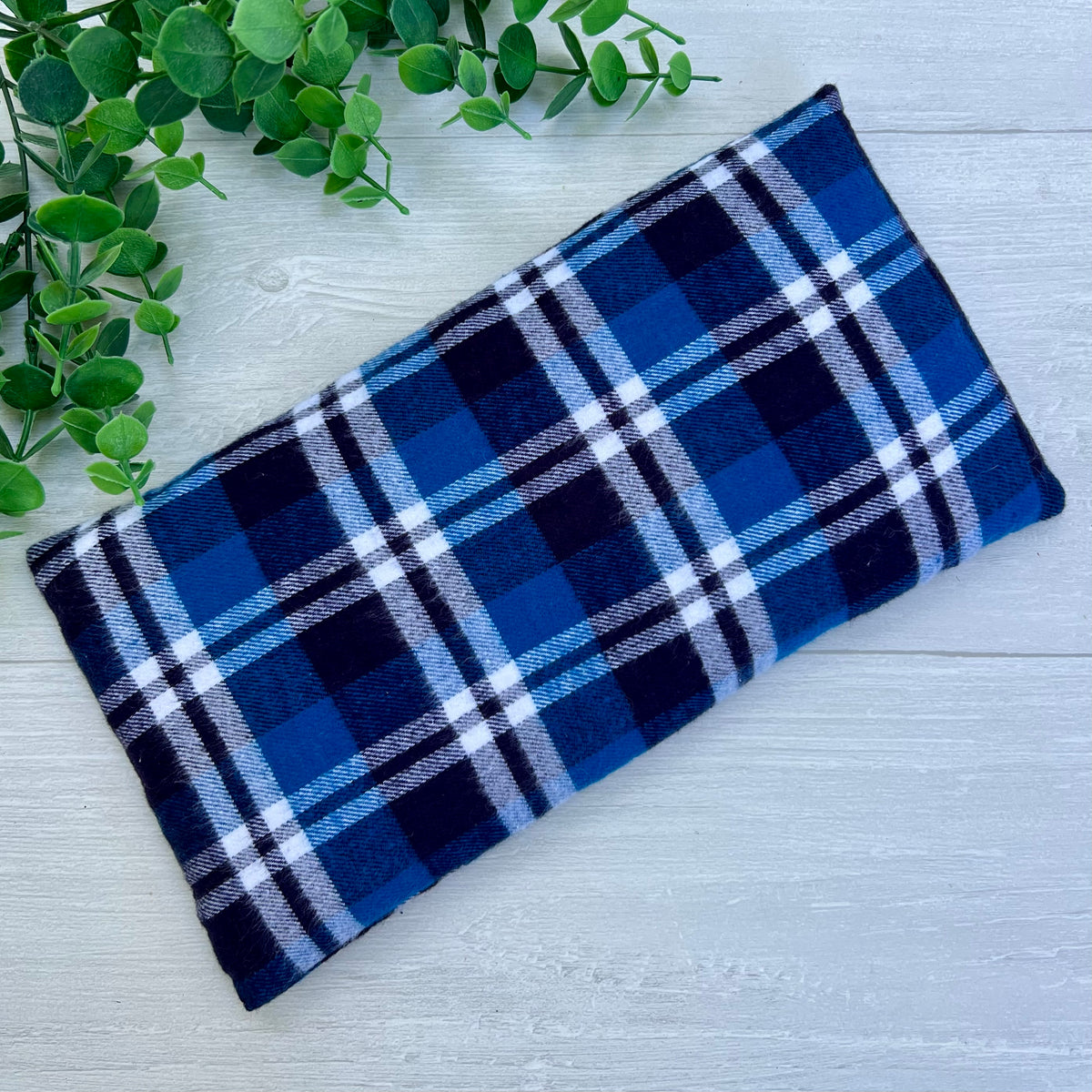 Dark Blue Plaid Original Microwave Heating Pad for Everyday Comfort | CrystalxClear Collection