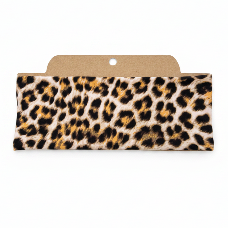 Cheetah Print Soft Stretch Twist Knot Headband | CrystalxClear Collection