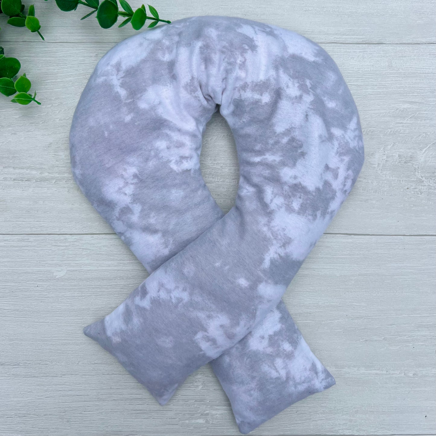 Gray Tie Dye Weighted Hot & Cold Neck Wrap | CrystalxClear Collection
