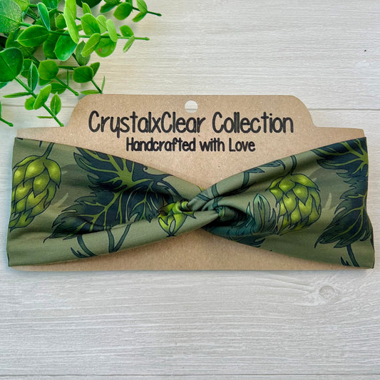 Beer Hops Twist Knot Headband