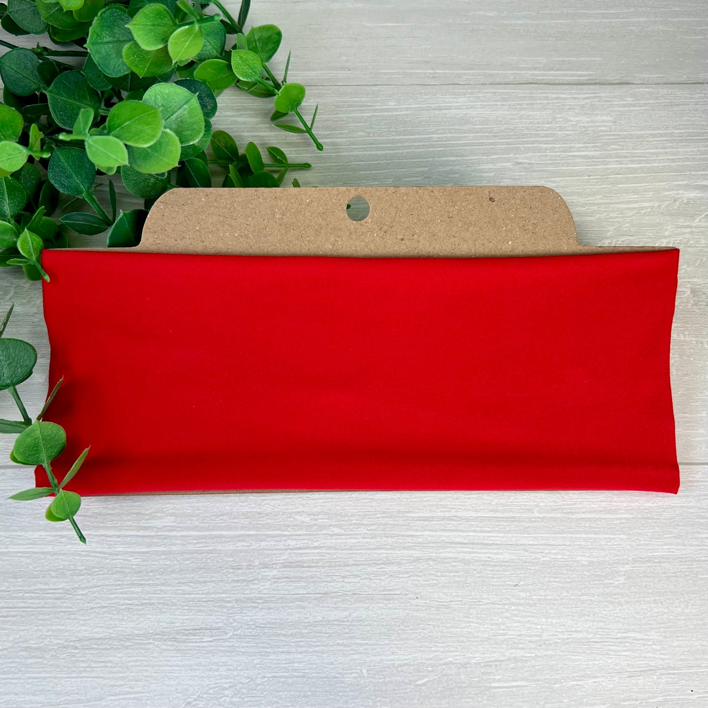 Solid Red Twist Knot Headband