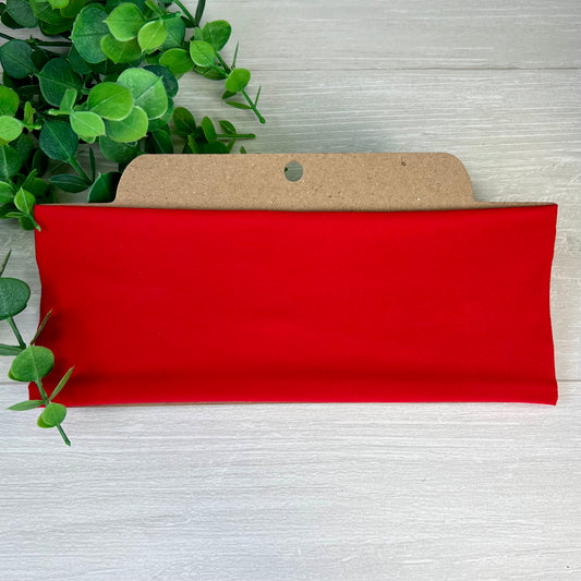 Solid Red Twist Knot Headband