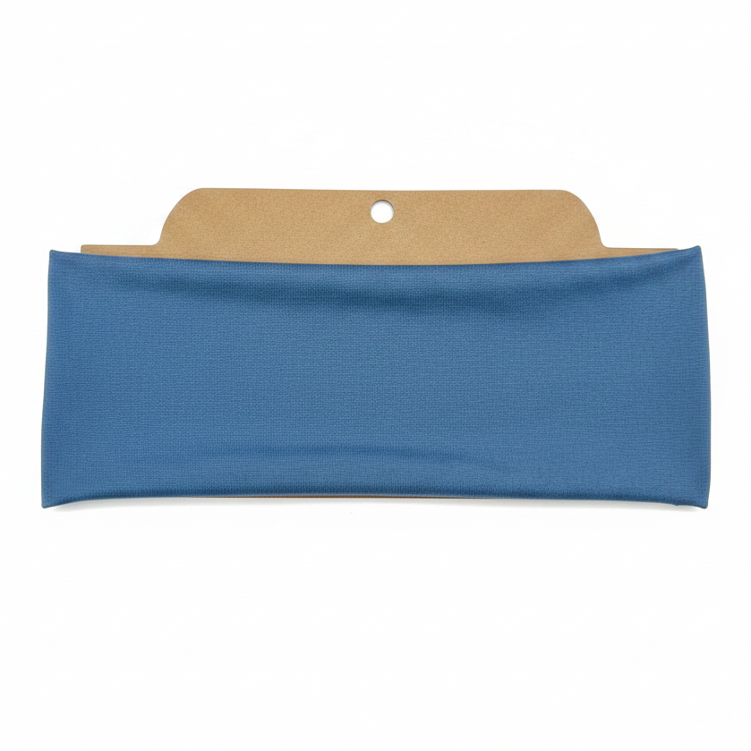 Solid Demin Blue Soft Stretch Twist Knot Headband | CrystalxClear Collection