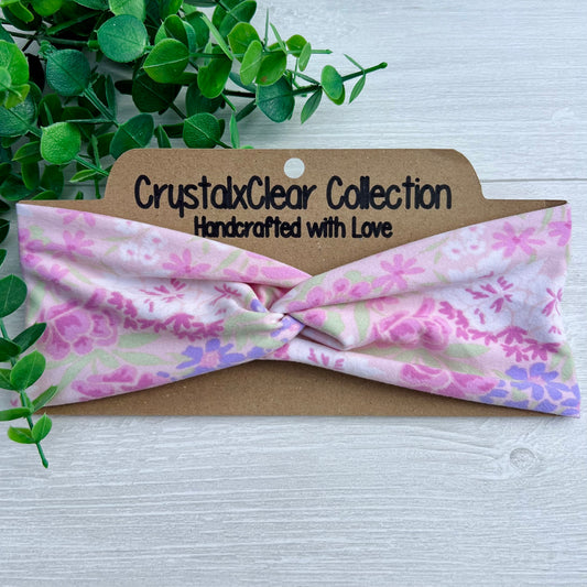 Spring Time Floral Twist Knot Headband