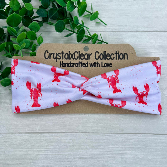 You're My Lobster Soft Stretch Twist Knot Headband | CrystalxClear Collection