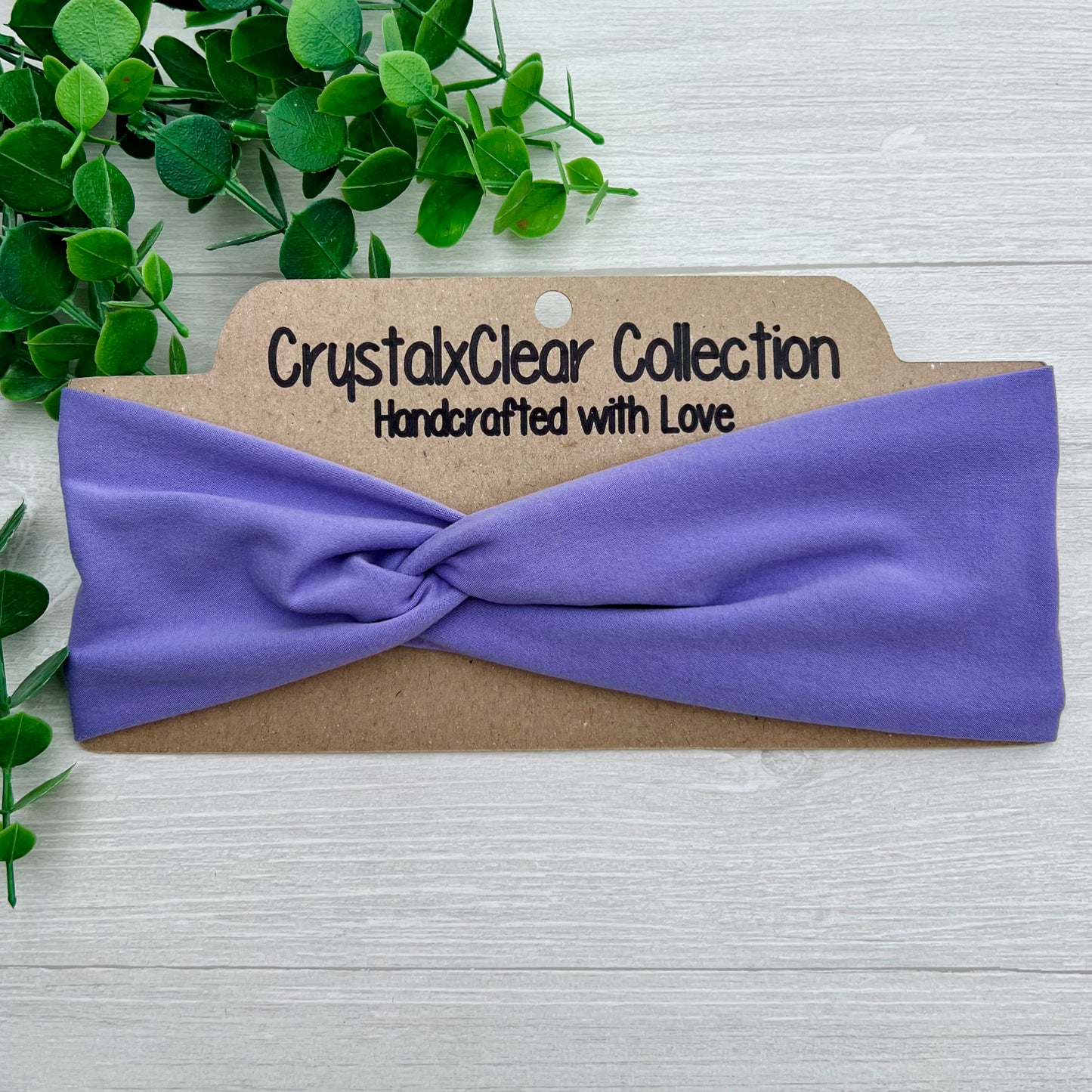 Solid Lilac Twist Knot Headband