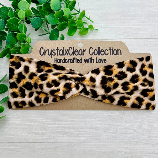 Cheetah Print Twist Knot Headband