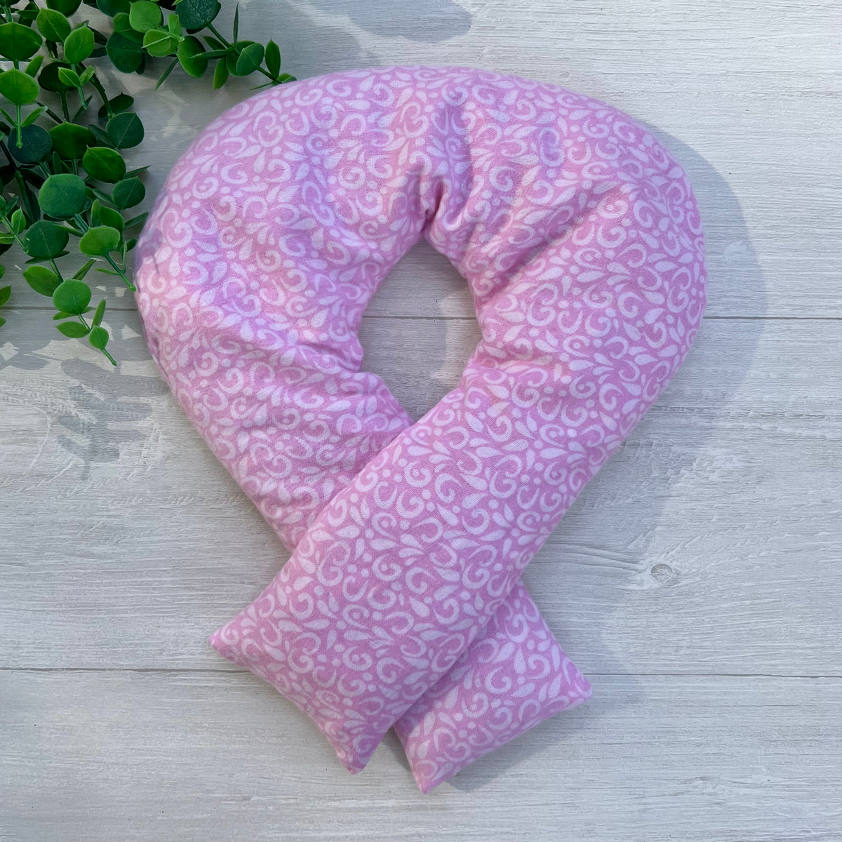 Pink Swirls Weighted Hot & Cold Neck Wrap | CrystalxClear Collection