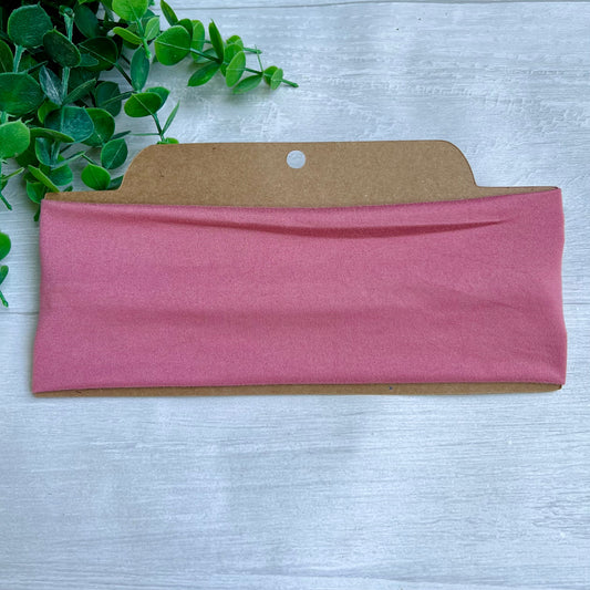 Solid Rose Twist Knot Headband