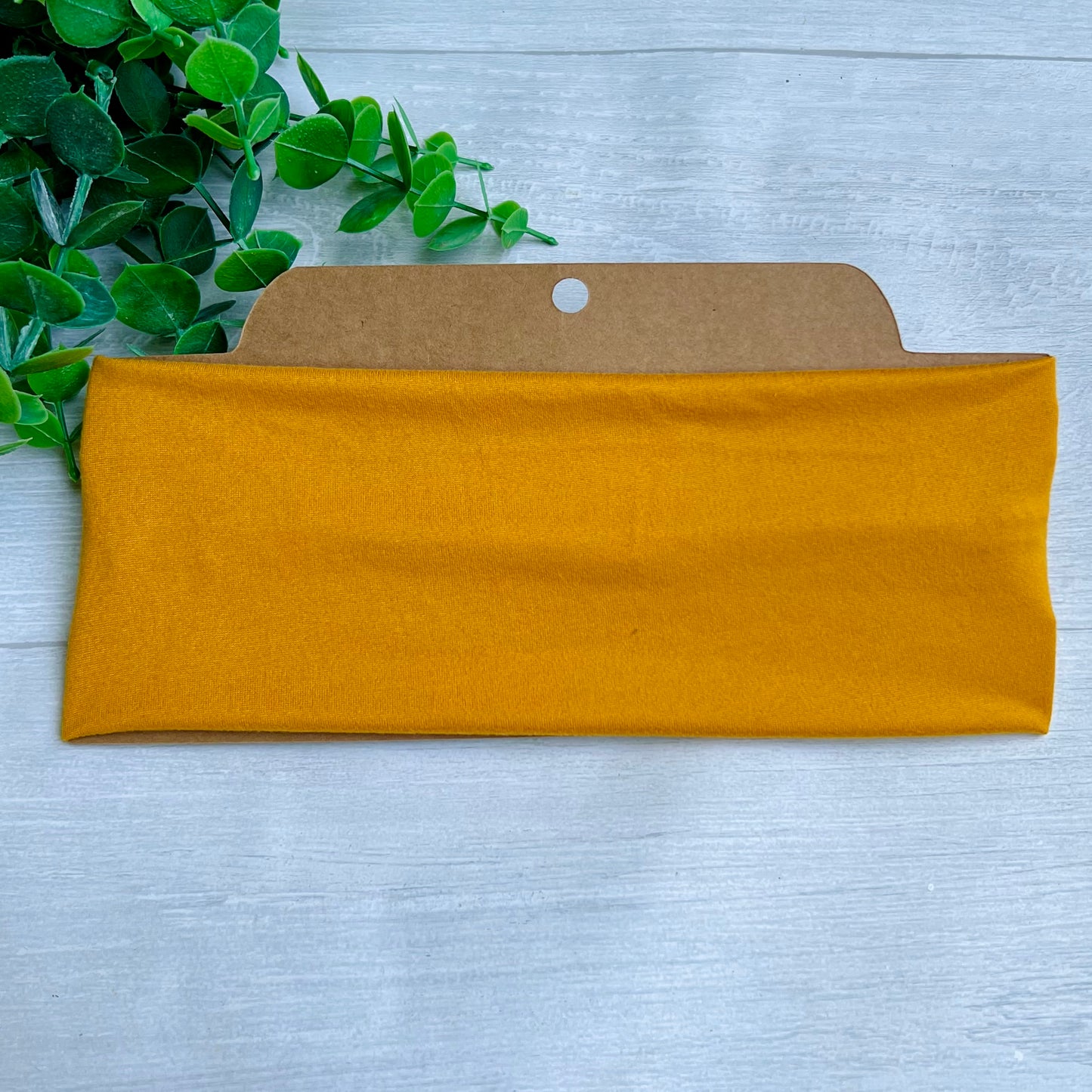 Solid Mustard Twist Knot Headband