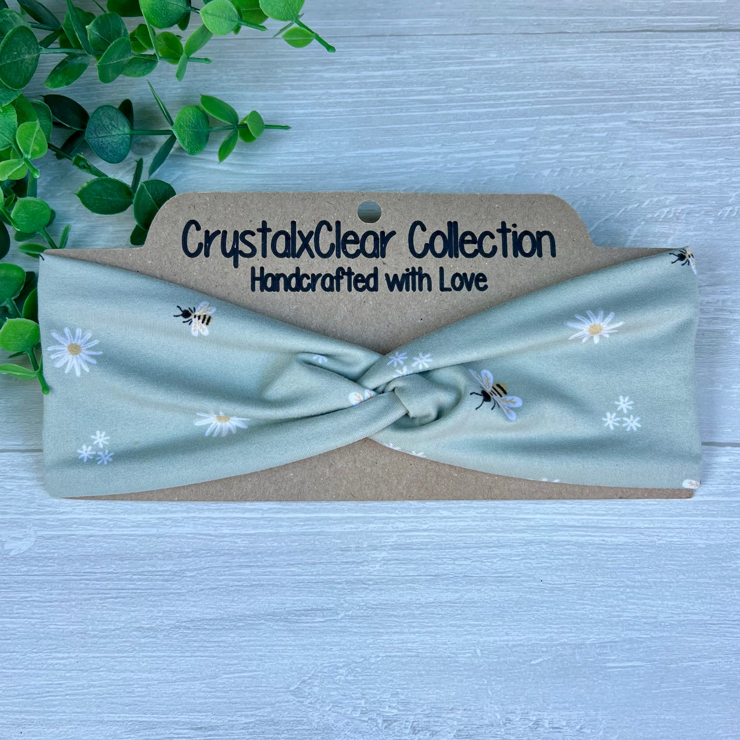 Daisies & Bees Twist Knot Headband