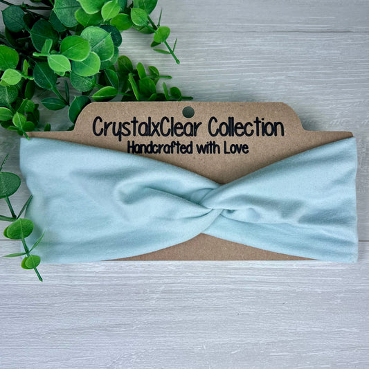 Light Blue Twist Knot Headband