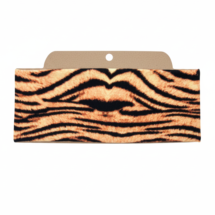 Tiger Stripe Soft Stretch Twist Knot Headband | CrystalxClear Collection