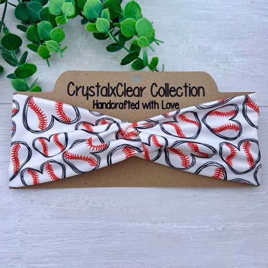 Baseball Lover Twist Knot Headband
