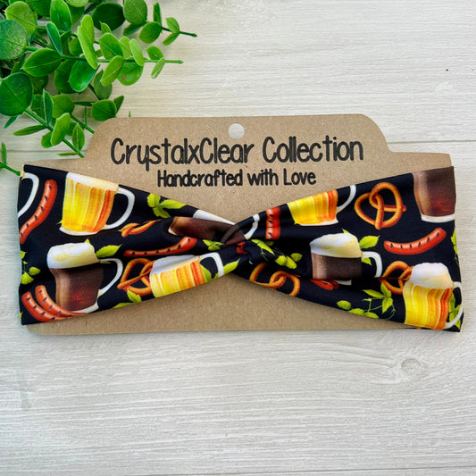 Beer and Bratwursts Twist Knot Headband