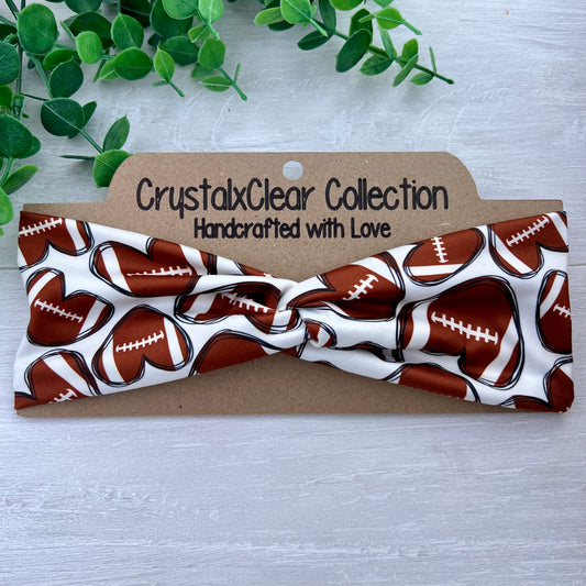Football Lover Twist Knot Headband