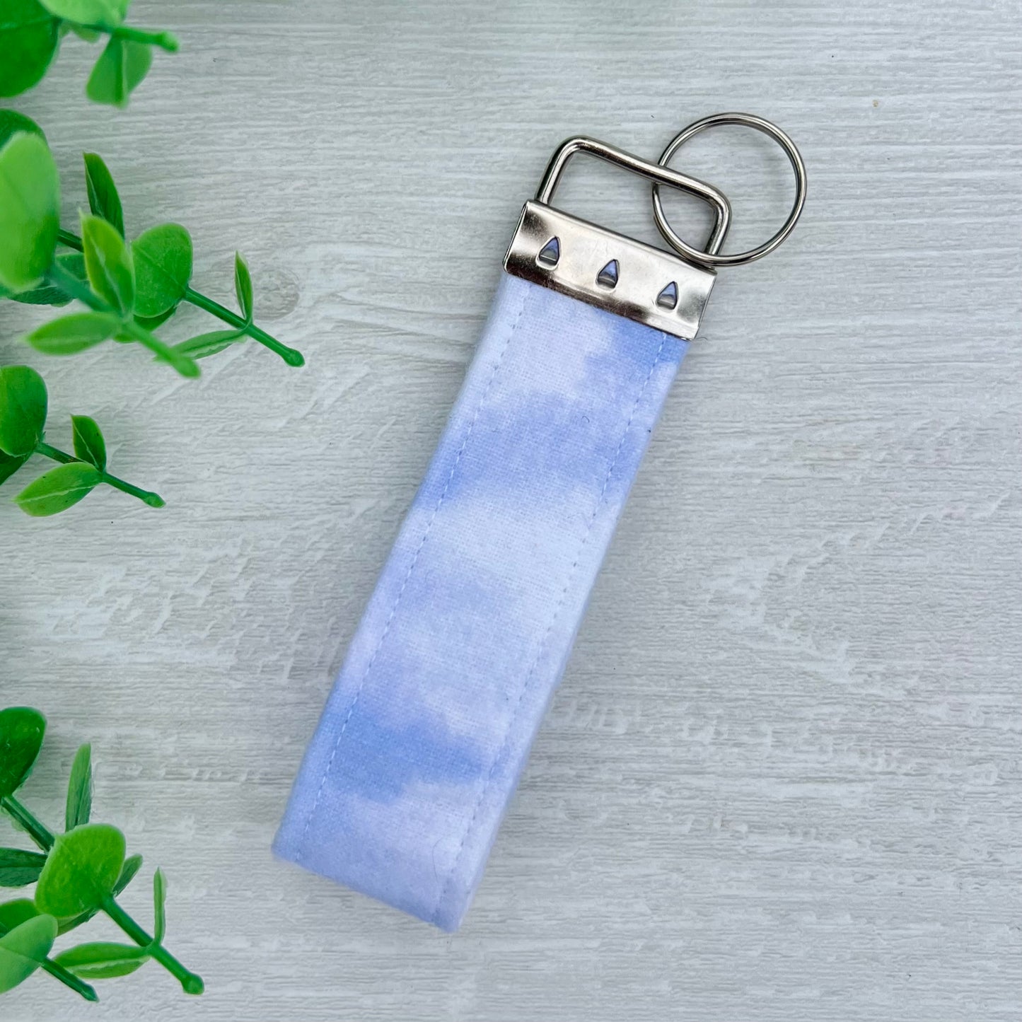 Clouds Fabric Key Fob Handles for Easy Carrying | CrystalxClear Collection