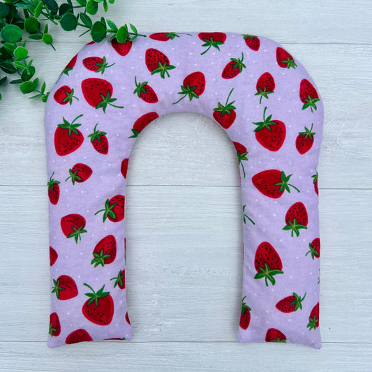 Strawberries Weighted Hot & Cold Neck Wrap | CrystalxClear Collection