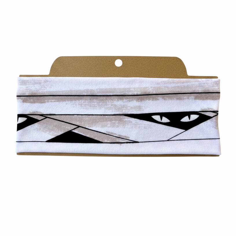 Glow in the Dark Eyes Soft Stretch Twist Knot Headband | CrystalxClear Collection