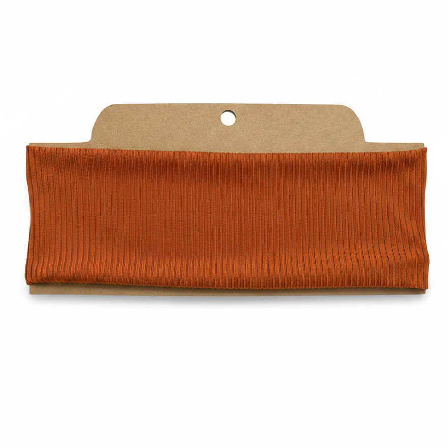 Ribbed Solid Gingerbread Soft Stretch Twist Knot Headband | CrystalxClear Collection