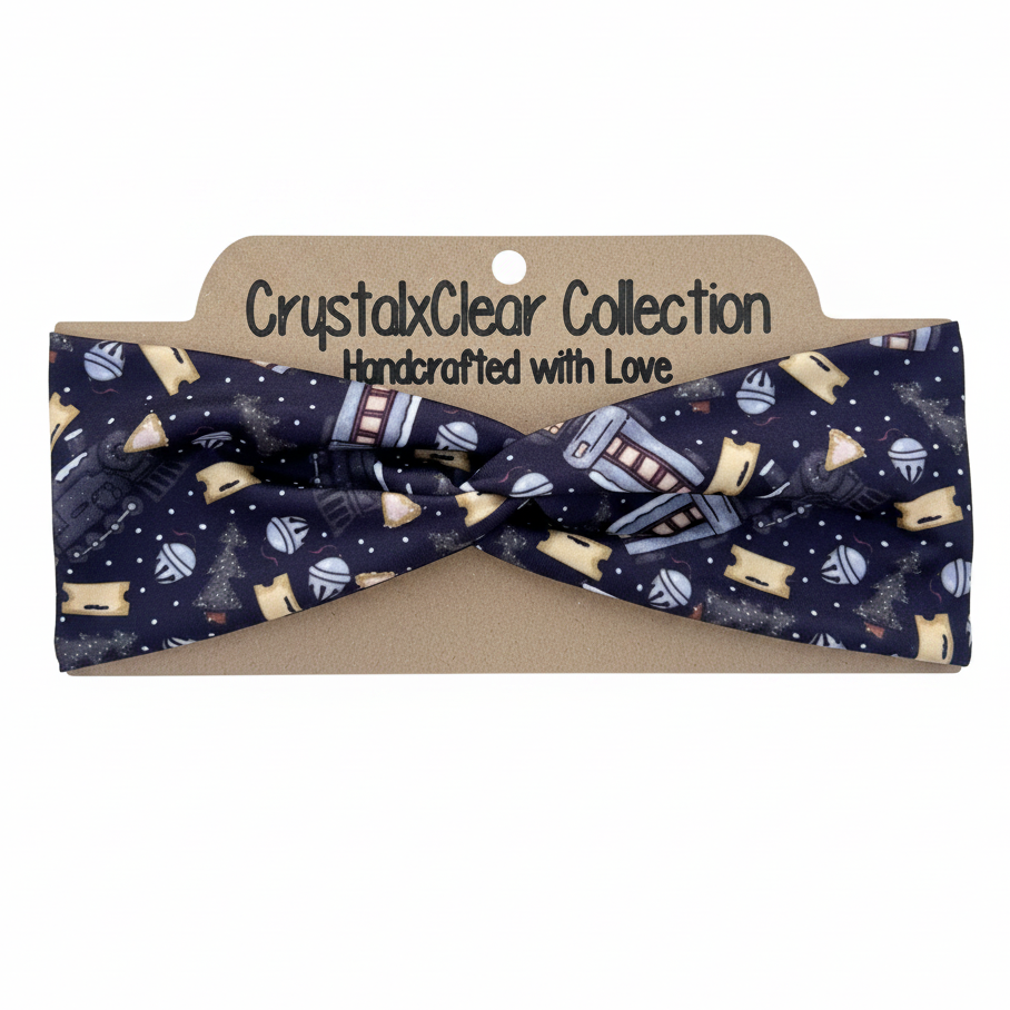 Believe Train Soft Stretch Twist Knot Headband | CrystalxClear Collection