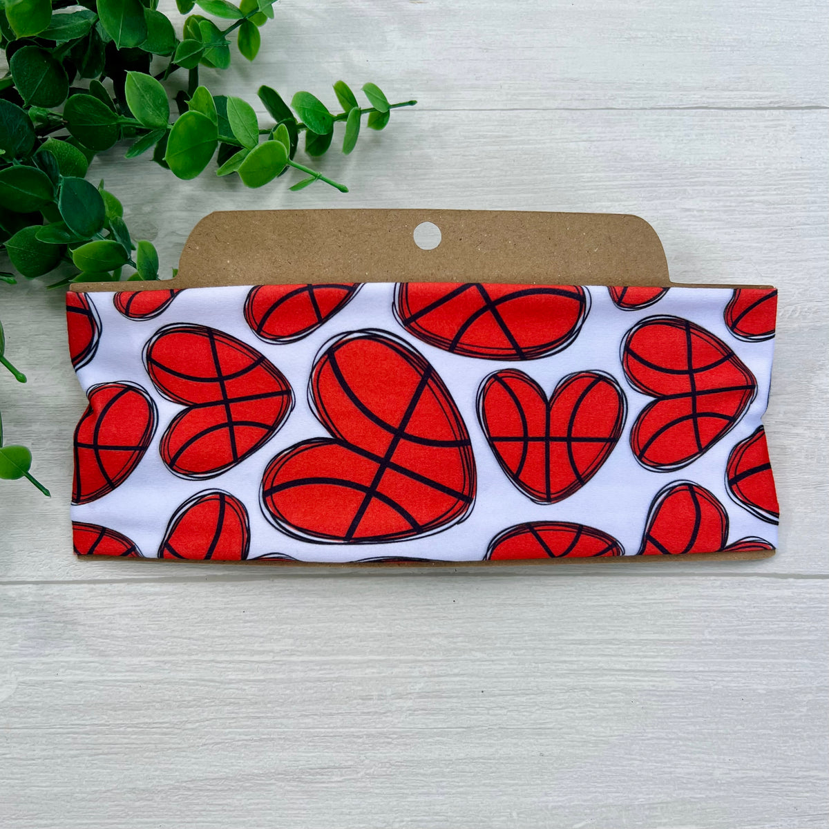 Basketball Love Soft Stretch Twist Knot Headband | CrystalxClear Collection