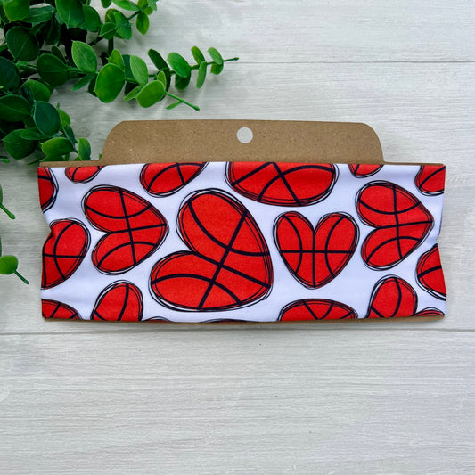 Basketball Love Soft Stretch Twist Knot Headband | CrystalxClear Collection