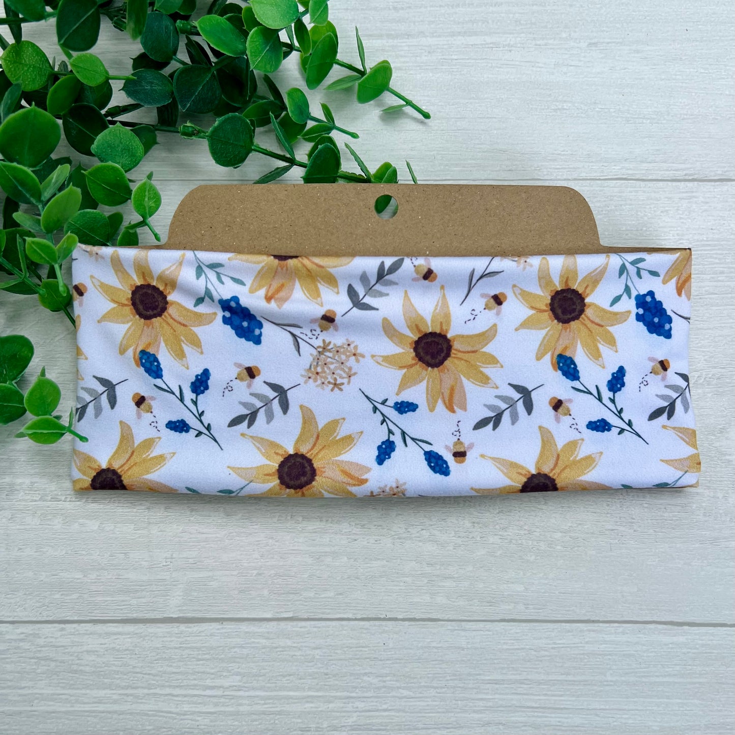Summer Sunflower Soft Stretch Twist Knot Headband | CrystalxClear Collection