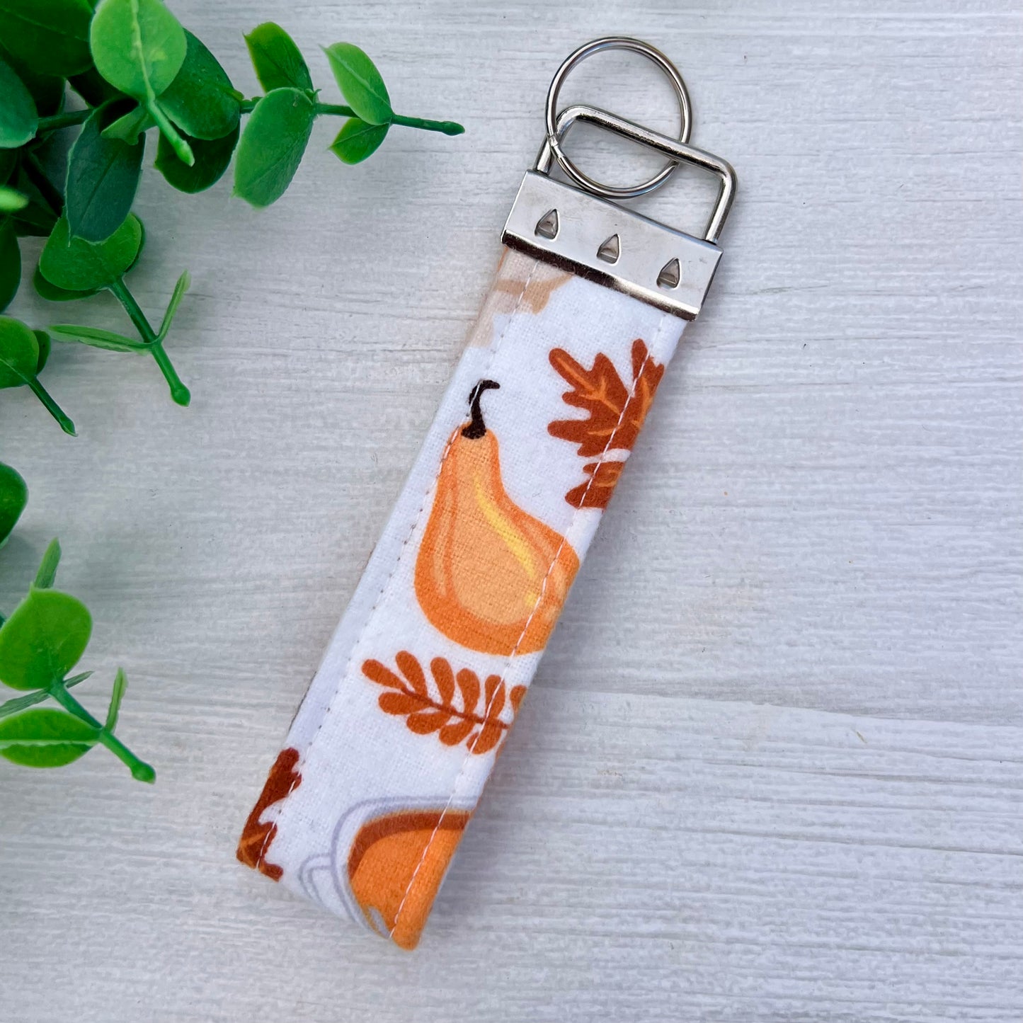 Pumpkin Spice - Fabric Keychain Handle