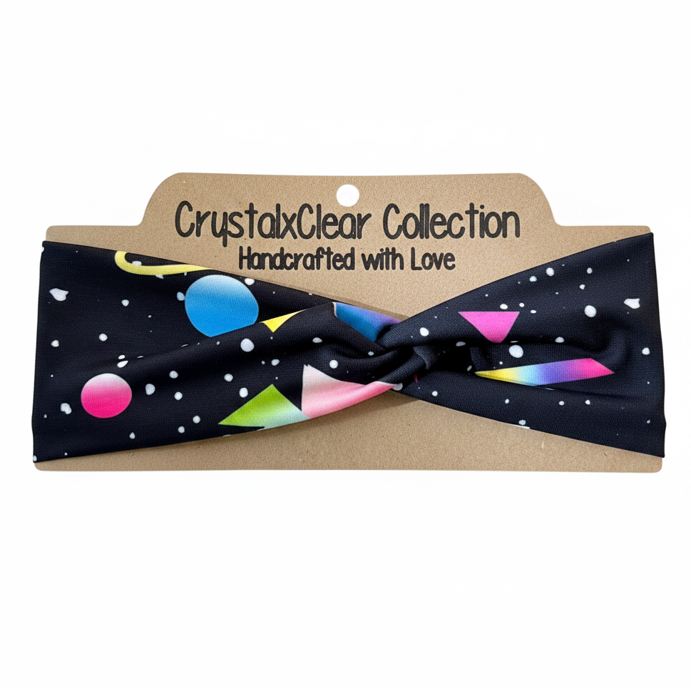 Back to the 80’s Soft Stretch Twist Knot Headband | CrystalxClear Collection