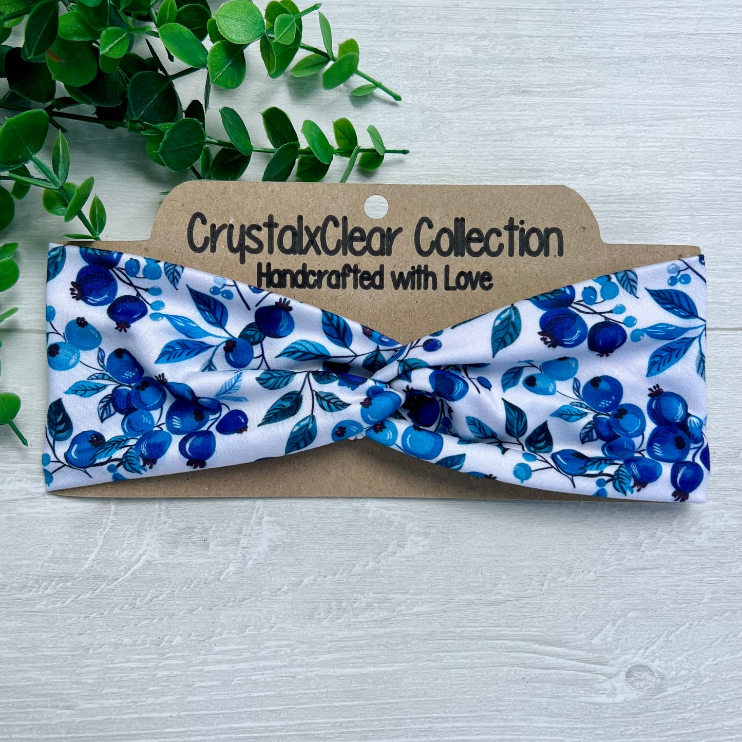 Blueberry Soft Stretch Twist Knot Headband | CrystalxClear Collection