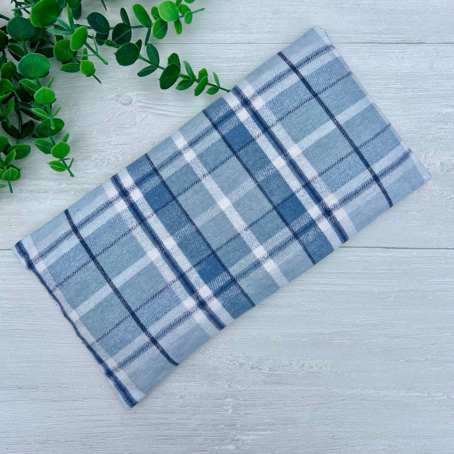 Light Blue & White Plaid Original Microwave Heating Pad for Everyday Comfort | CrystalxClear Collection