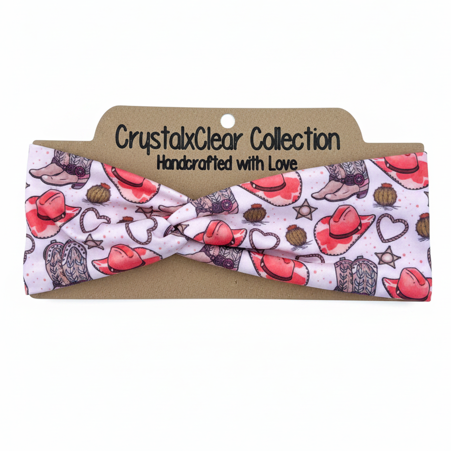 Wild West Soft Stretch Twist Knot Headband | CrystalxClear Collection