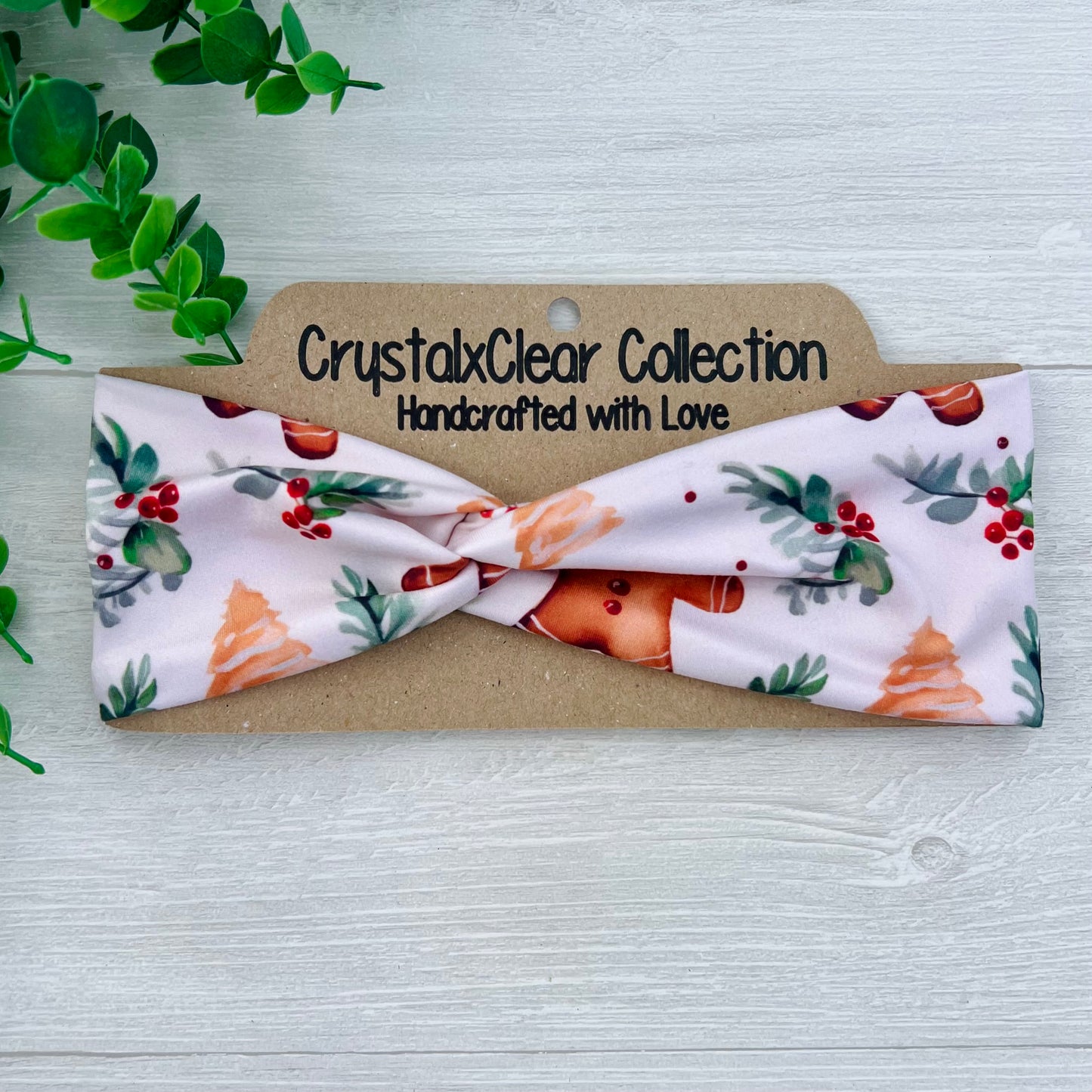 Holiday Gingerbread Twist Knot Headband