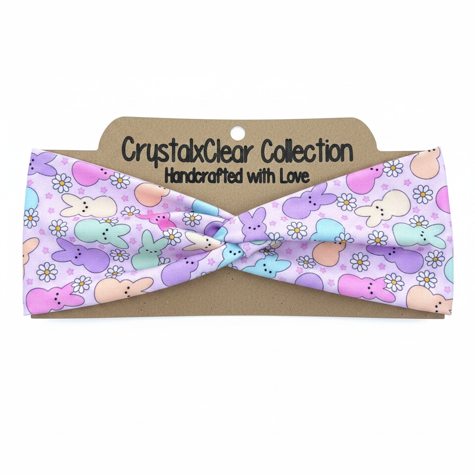 Peeps Soft Stretch Twist Knot Headband | CrystalxClear Collection