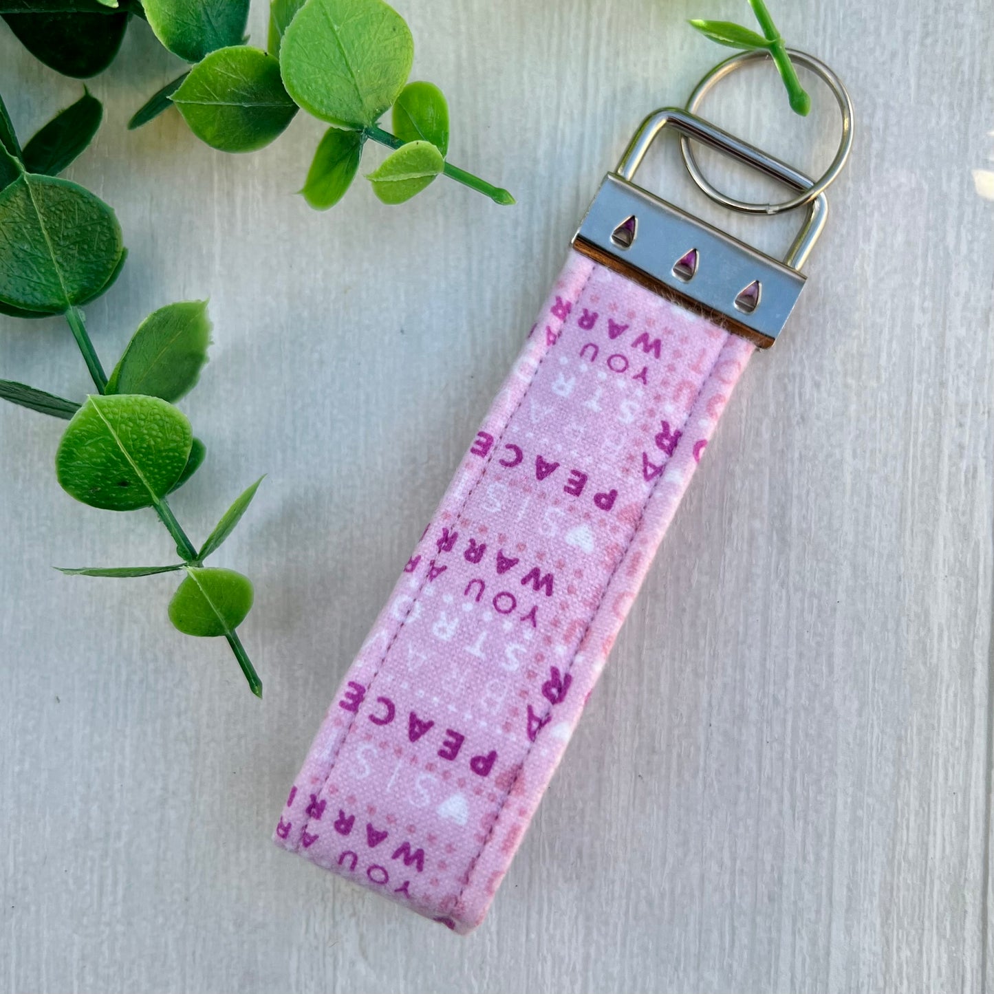 Warrior Strength - Fabric Keychain Handle