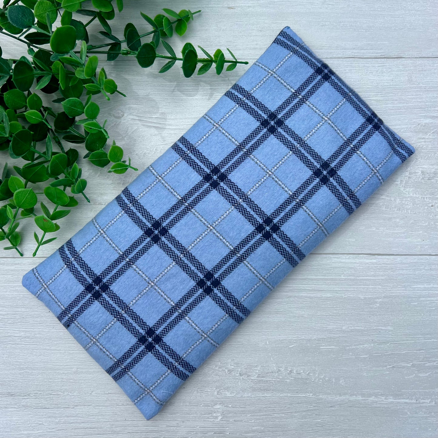 Dark Blue Plaid Original Microwave Heating Pad for Everyday Comfort | CrystalxClear Collection