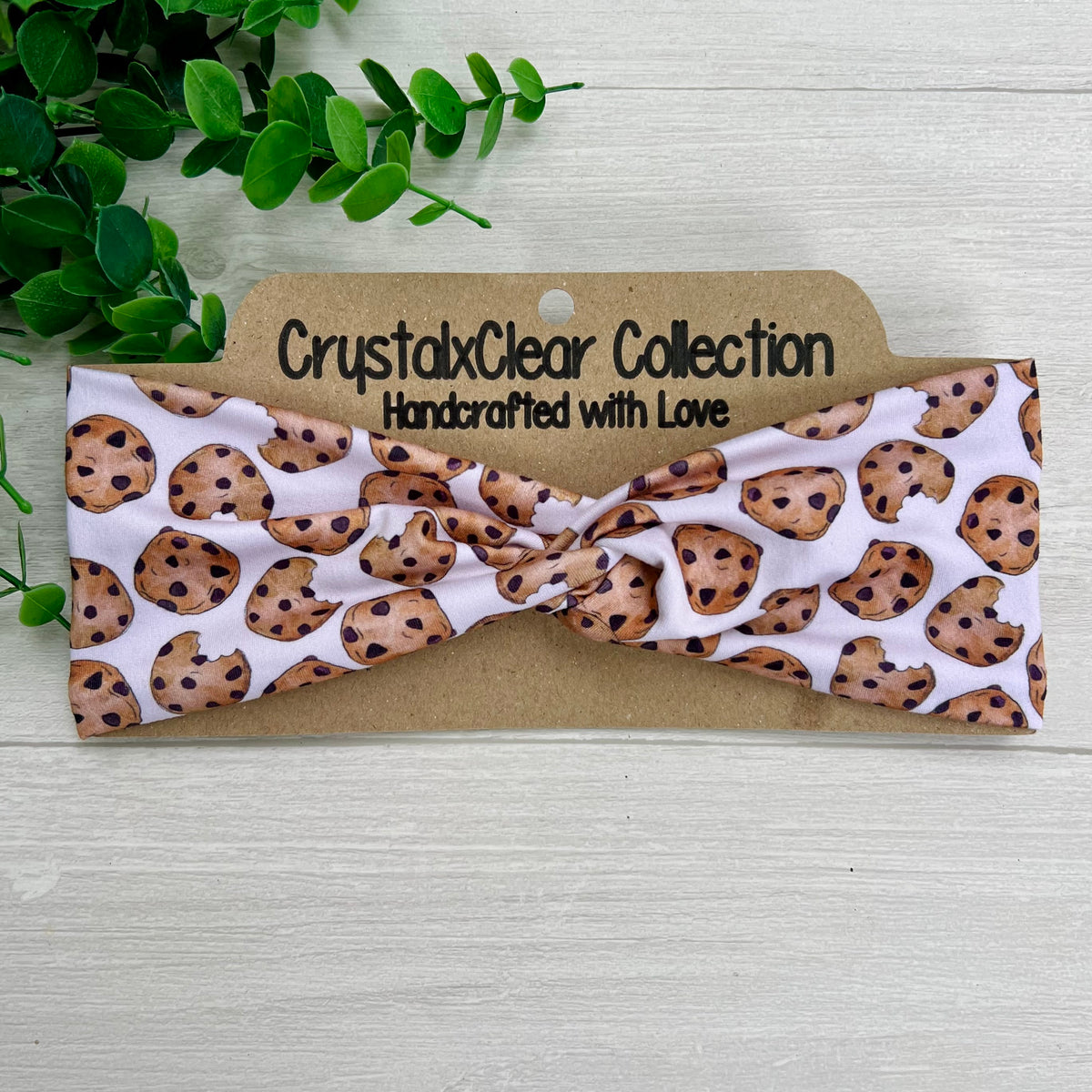 Cookies Soft Stretch Twist Knot Headband | CrystalxClear Collection