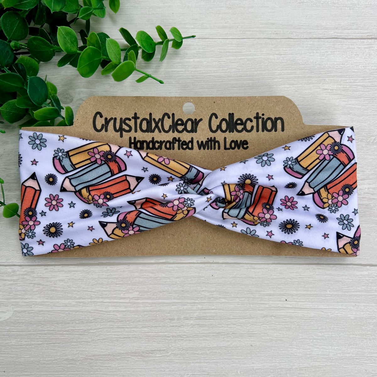 Pretty Pencils Soft Stretch Twist Knot Headband | CrystalxClear Collection