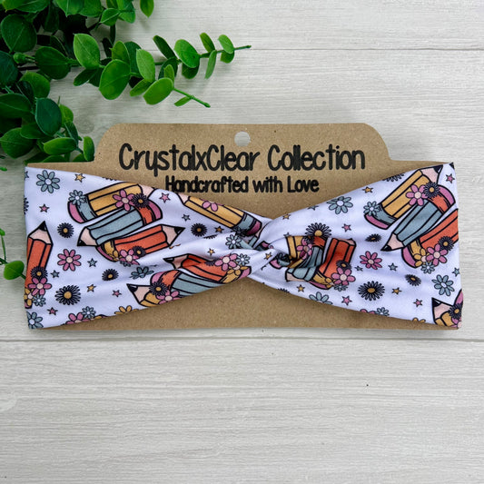Pretty Pencils Soft Stretch Twist Knot Headband | CrystalxClear Collection