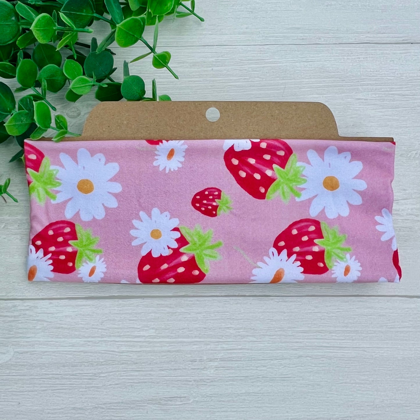 Strawberry Soft Stretch Twist Knot Headband | CrystalxClear Collection