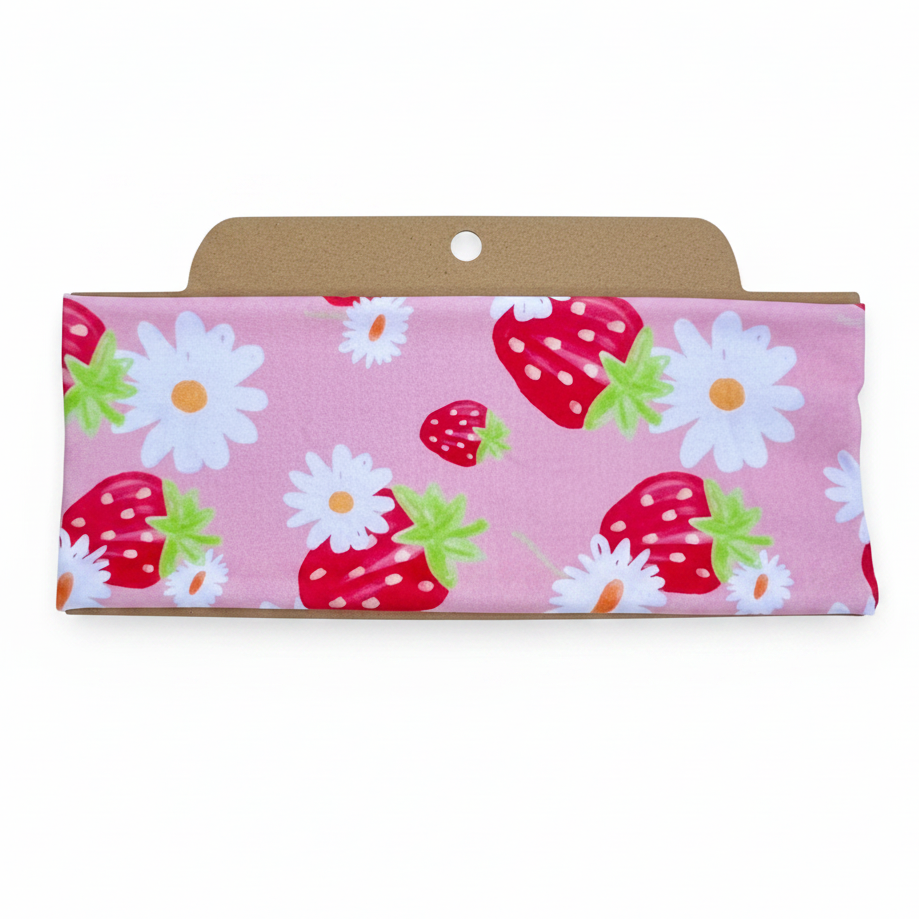 Strawberry Soft Stretch Twist Knot Headband | CrystalxClear Collection