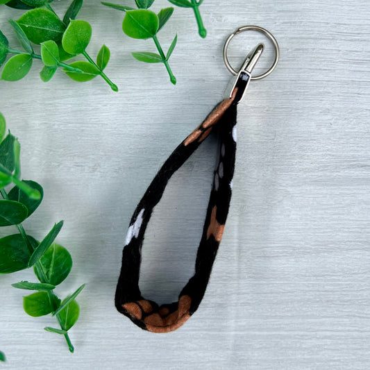 Paw Prints - Fabric Keychain Handle