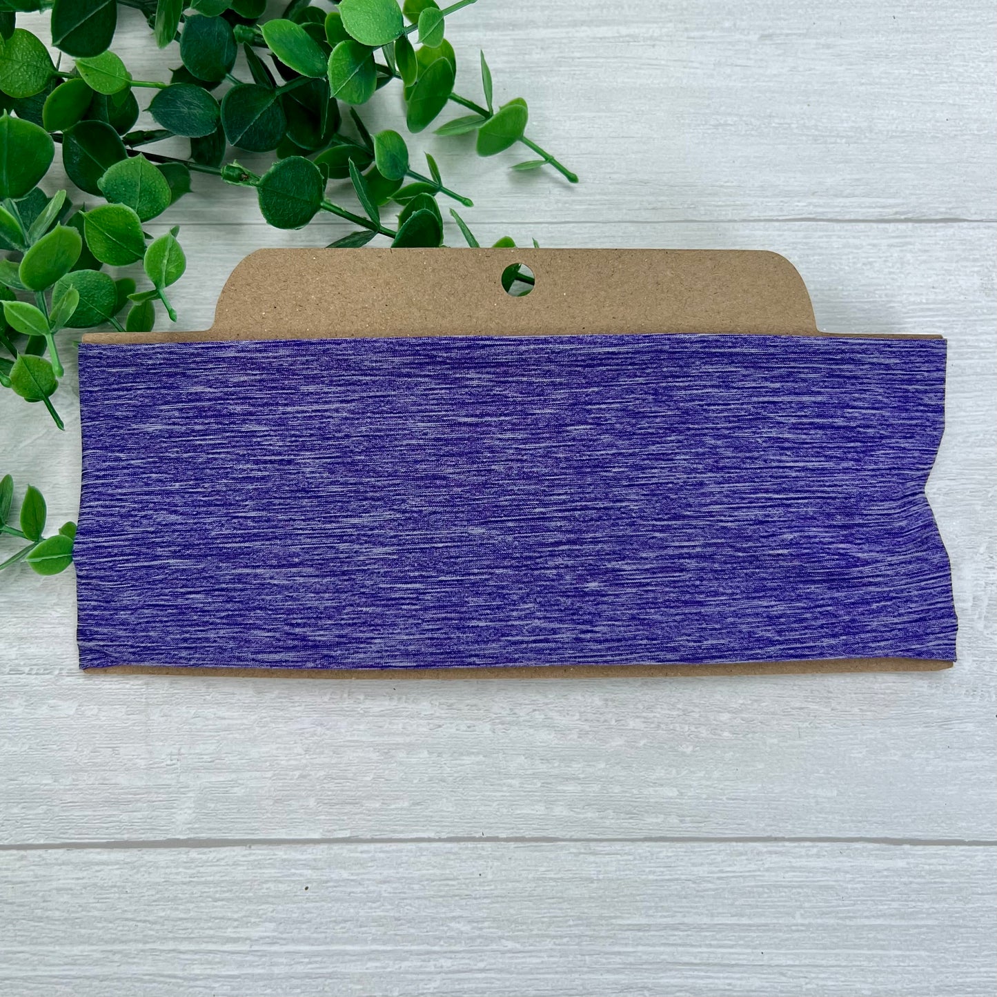 Heather Purple Soft Stretch Twist Knot Headband | CrystalxClear Collection
